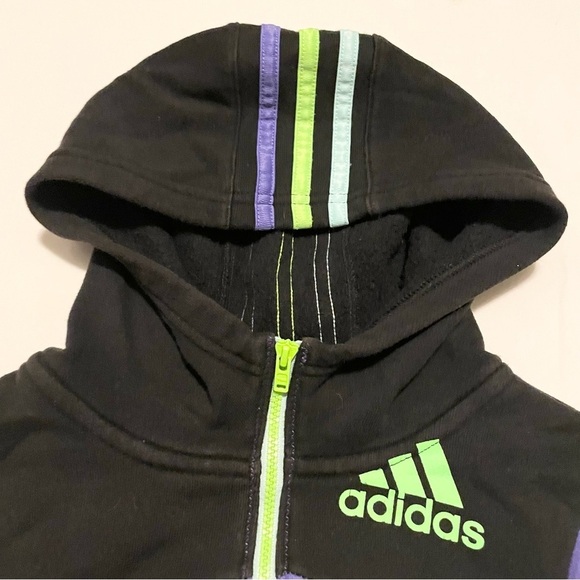 Adidas Kids Size 4T Zip Up Hoodie - Picture 3 of 16